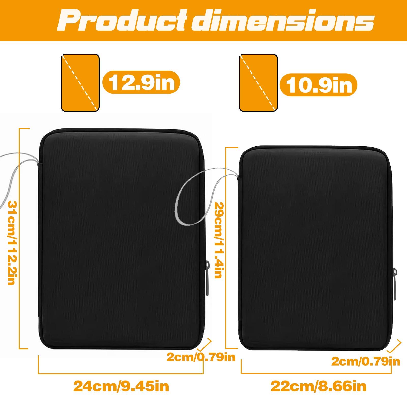 11/13 Inch Tablet Laptop Storage Bag, iPad Computer Organizer, Handheld Portable Pen Slot Pouch, Durable & Convenient Design