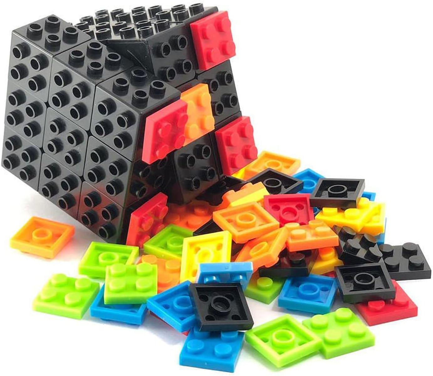 3x3 Speed Cube Stress Relief Fidget Toys Black 3x3x3 Magic Cube Puzzles Toy Sturdy and Smooth Cubes Toy Game Puzzle Toys for Kids and Adults