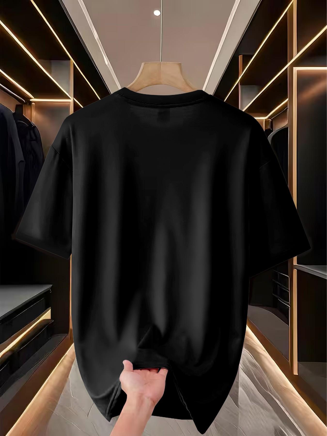 Men's Casual Long Sleeve Slim Fit T-Shirt, Geometric Pattern, Business & Gym Wear, Street Style, Daily Commute, Versatile Top