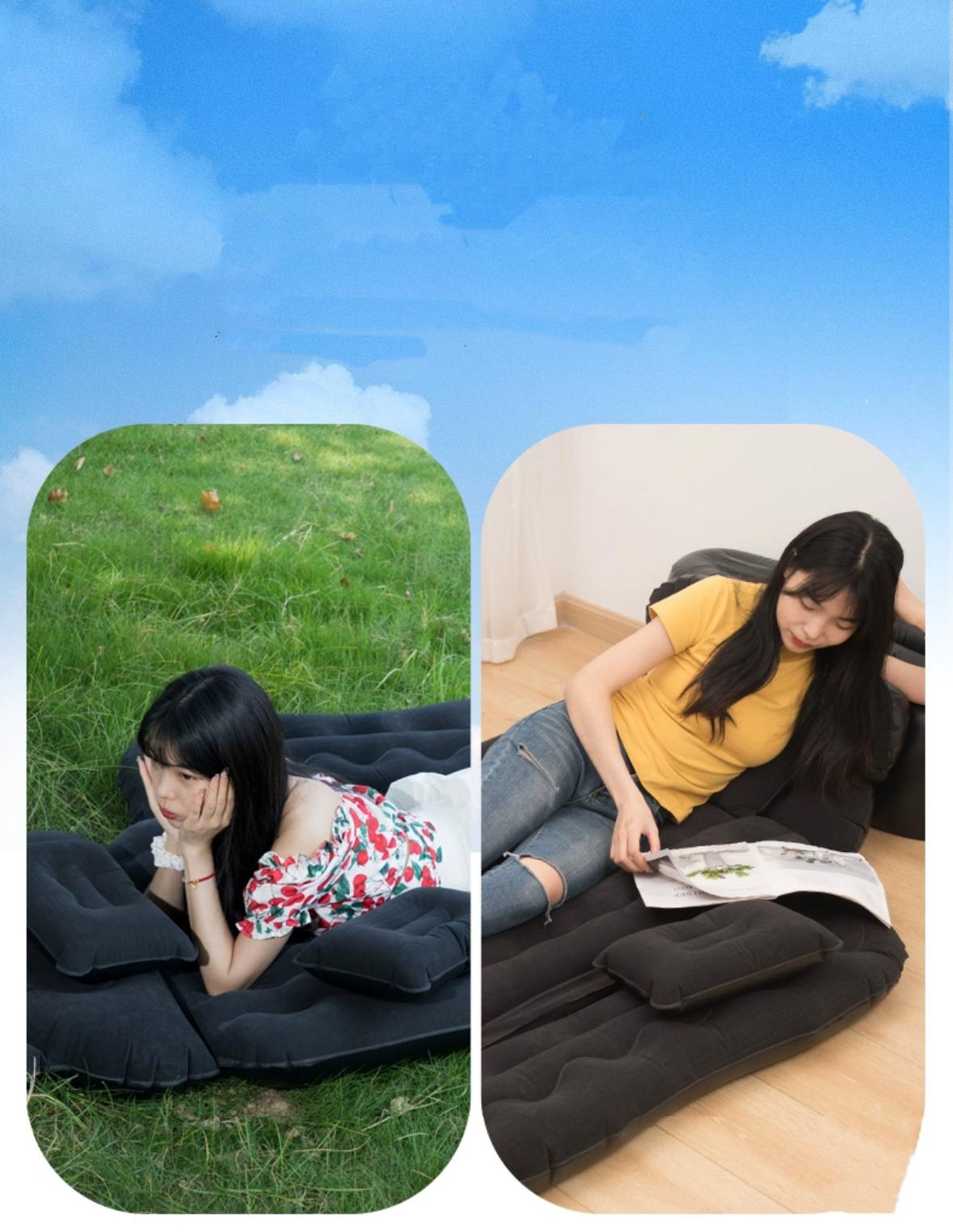 Car Back Seat Inflatable SUV Air Mattresswith Pillow for Outdoor Travel, UniversaMattress for Sleeping in SUV, CampingTent & Hiking Equipment, Car Mattressfor Truck SUV,Solocamping, Bikepacking、、tdoor picnic mat、camping mat、 portable bed