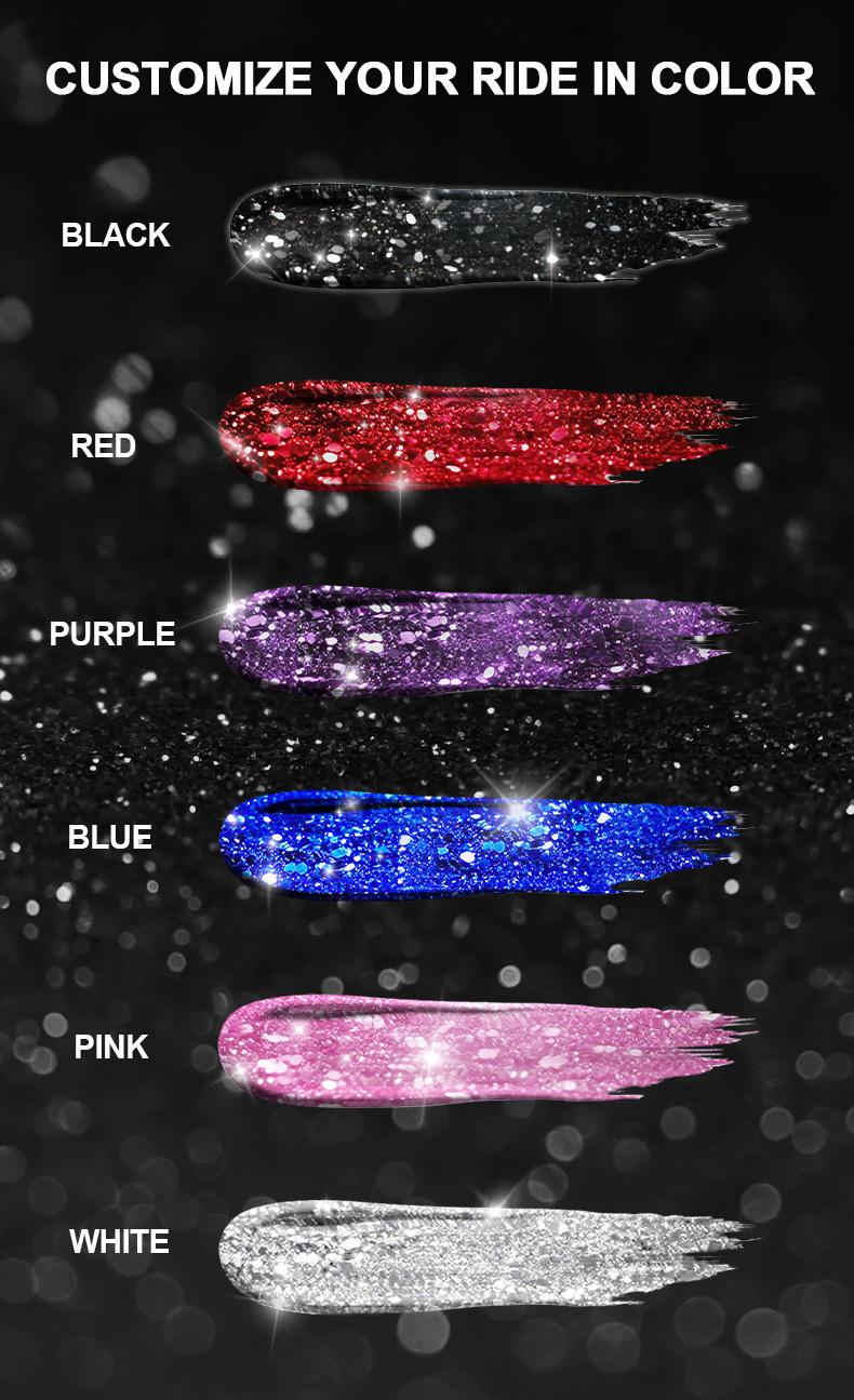 Queen's Land Diamond Bling Sparkly Car Steering Wheel Cover with Crystal Rhinestones,3PCS Segmented Steering Wheel Protector,Universal for 99% Cars for Women; Christmas Gift;Holiday Gift, car accessories for girls