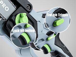 #JumpstartSale WORKPRO Mini Chainsaw, 6.3“ Cordless Electric Compact Chain Saw with 2 Batteries, One-Hand Operated Portable Wood Saw with Replacement Guide Bar and Chain for Garden Tree Branch Pruning, Wood Cutting