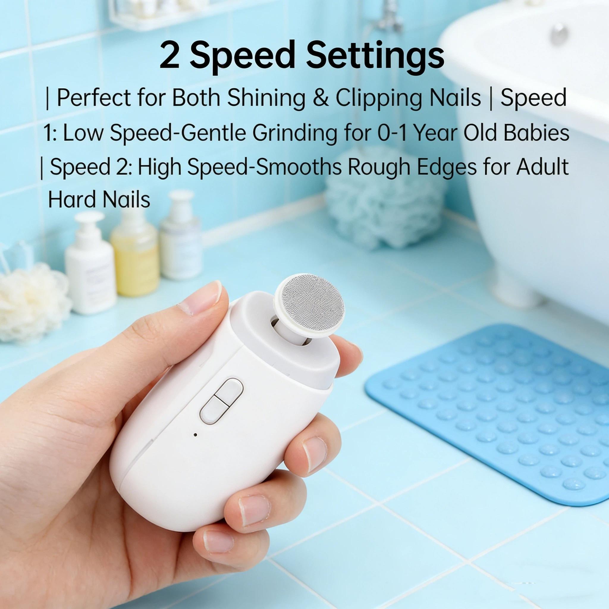 Electric Nail Clippers Automatic Multi-Function Anti-Splash Manicure Polisher, Baby Infant Toddler Electric File Grinder