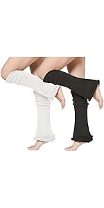 Women's Thigh High Socks Over the Knee Knit Socks, Winter Leg Warmers Stockings Knee High Tube Arctic Fleece
