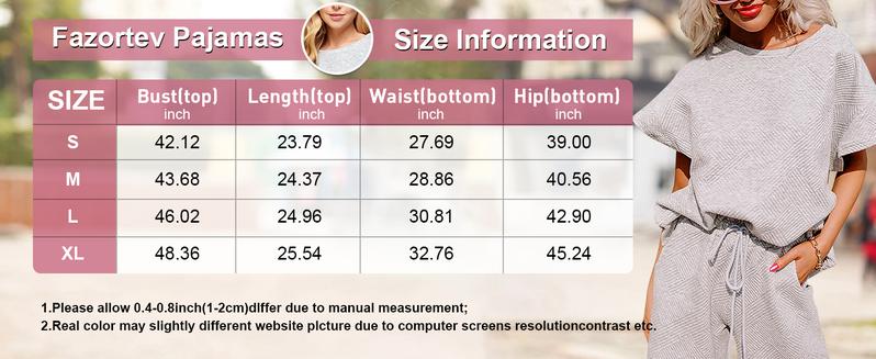 FISOEW Womens 2 Piece Outfits Sweatsuit Long/Short Sleeve Tops and Drawstring Waist Cropped Wide Leg Pants Loungewear Sets viral  knit Jean Shirt matching sets women Matching Tracksuits Womenswear Soft,Valentine's Day Gift Recommendations