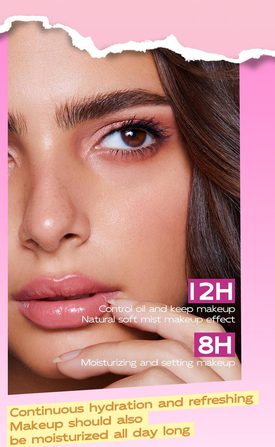 Maycheering Get Grip Matte Water Gloss Setting Spray, Makeup Setting Mist, Makeup Fixing Spray - 2.03oz Waterproof Oil Control Moisturizing Setting Spray, Light Lasting Formula, Anti-smudge, All Day Lasting Setting for Sensitive Light Skin
