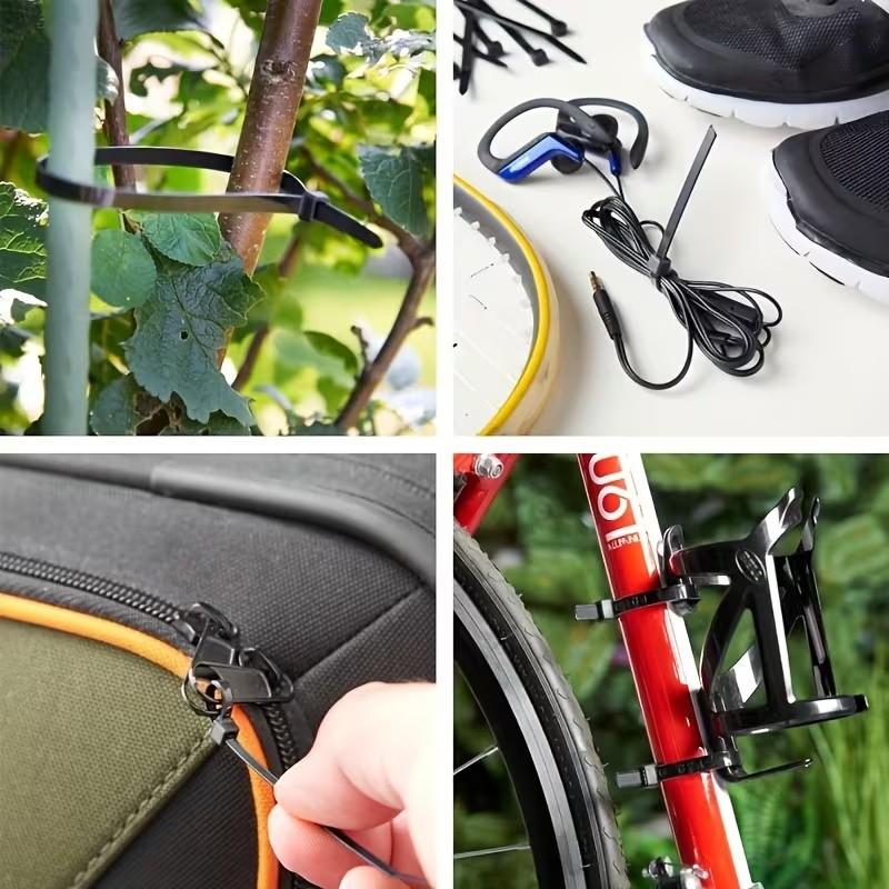 100pcs Durable Nylon Cable Ties, Self-Locking, Secure Fastening, 7.875-10cm, Ideal for Home Office Garden Industrial Wiring, Cable Management
