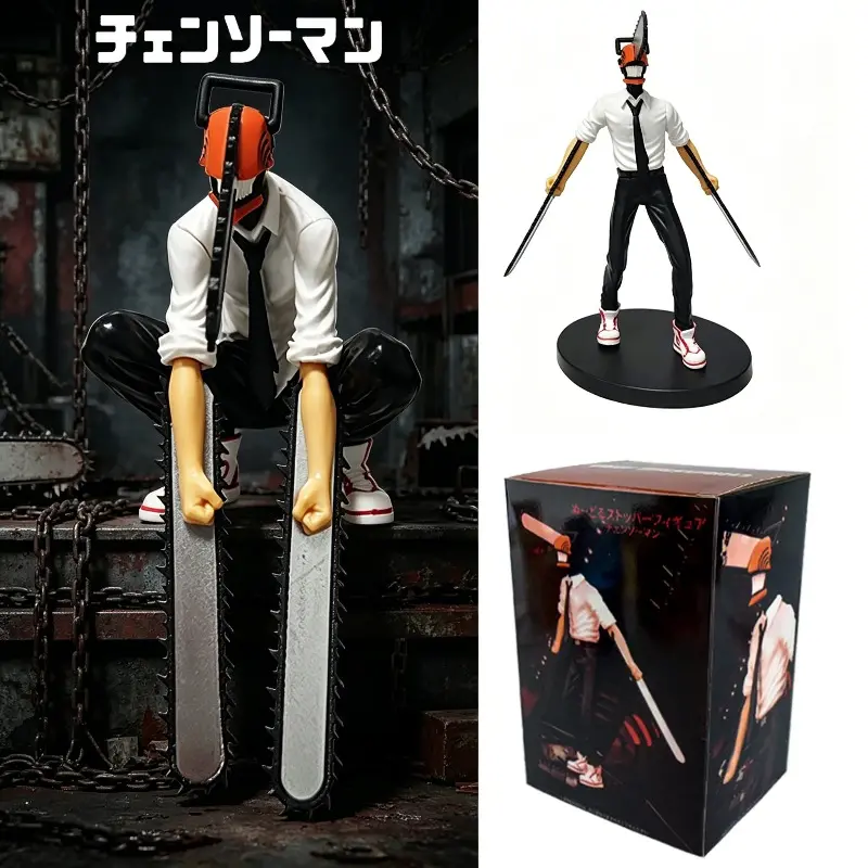 19cm Chainsaw Man Denji Anime Figure Denji/Power Action Figure Chainsaw Man Denji Figurine Adult Collectible Model Doll Toy