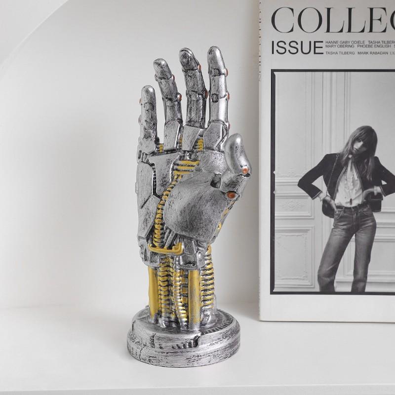 Cyberpunk Mechanical Hand Game Controller Stand, Ring Bracelet Holder, Photo Background Decor, Xbox Switch Console Accessory