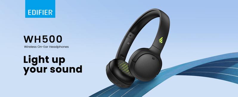 Edifier WH500 Wireless On-Ear Headphones with Foldable Lightweight Design and Solid Bass, Bluetooth Headset with Microphone, 40H Music Playtime and Custom EQ via App for Home Office Travel (Black) Electronic Audio headphones bluetooth