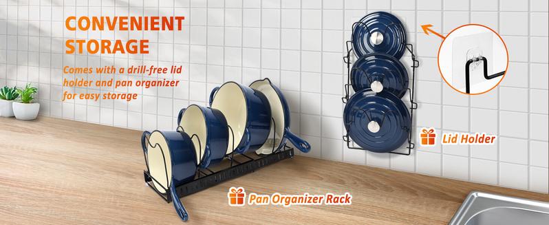 Uniflasy Navy Blue Enameled Cast Iron Cookware Set - 7-Piece Dutch Oven, Sauce Pan & Skillet with 3 Lids, PFOA-Free Ceramic Coated, Heavy Duty Construction, Gas/Induction/Oven Safe Casserole