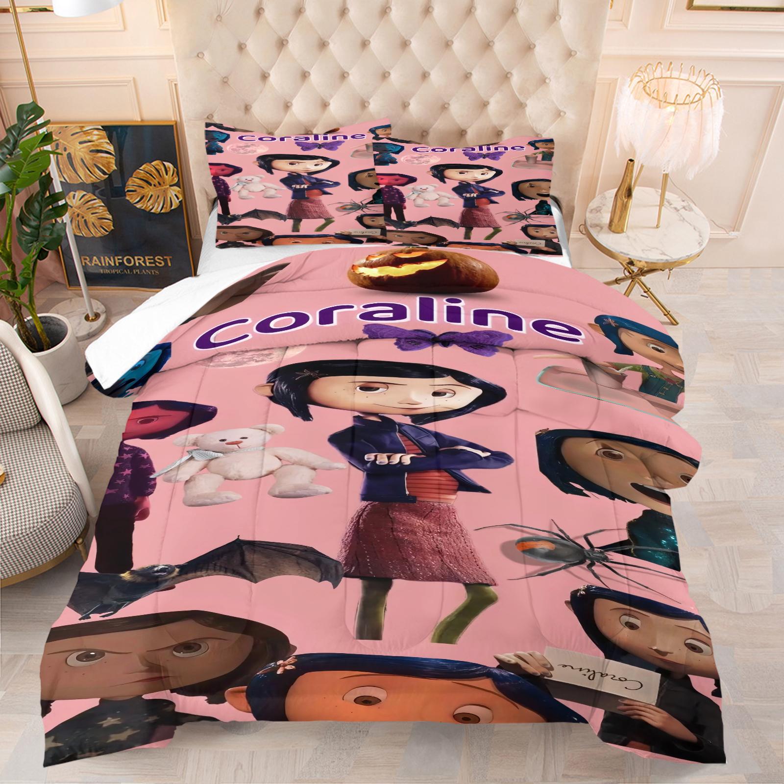 Caroline Pattern Decorative Bedding Set, Including 1 Blanket And 1 Or 2 Pillowcases Without Pillowcases, Suitable For Teenage And Adult Bedroom Bedding