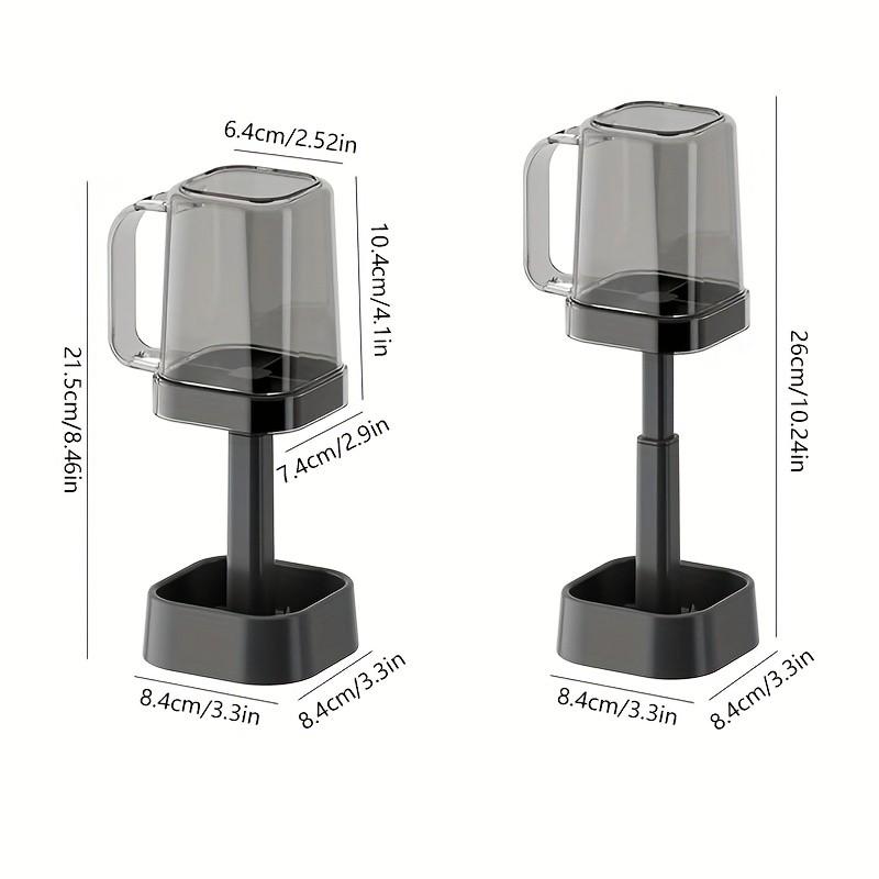 1pc Bathroom Toothbrush Holder, Fits Toothpaste, Electric Toothbrushes & Mouthwash Cups, Ideal for Couples & Families