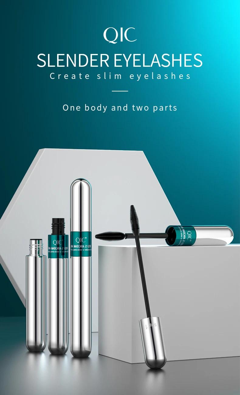 2025 5x Longer Waterproof Mascara, 4D Silk Fiber Lash Mascara, 2 in 1 4D Thrive 5x Longer Waterproof for Natural Lengthening and Thickening Effect wands matte blush panorama loreal liftingmascara