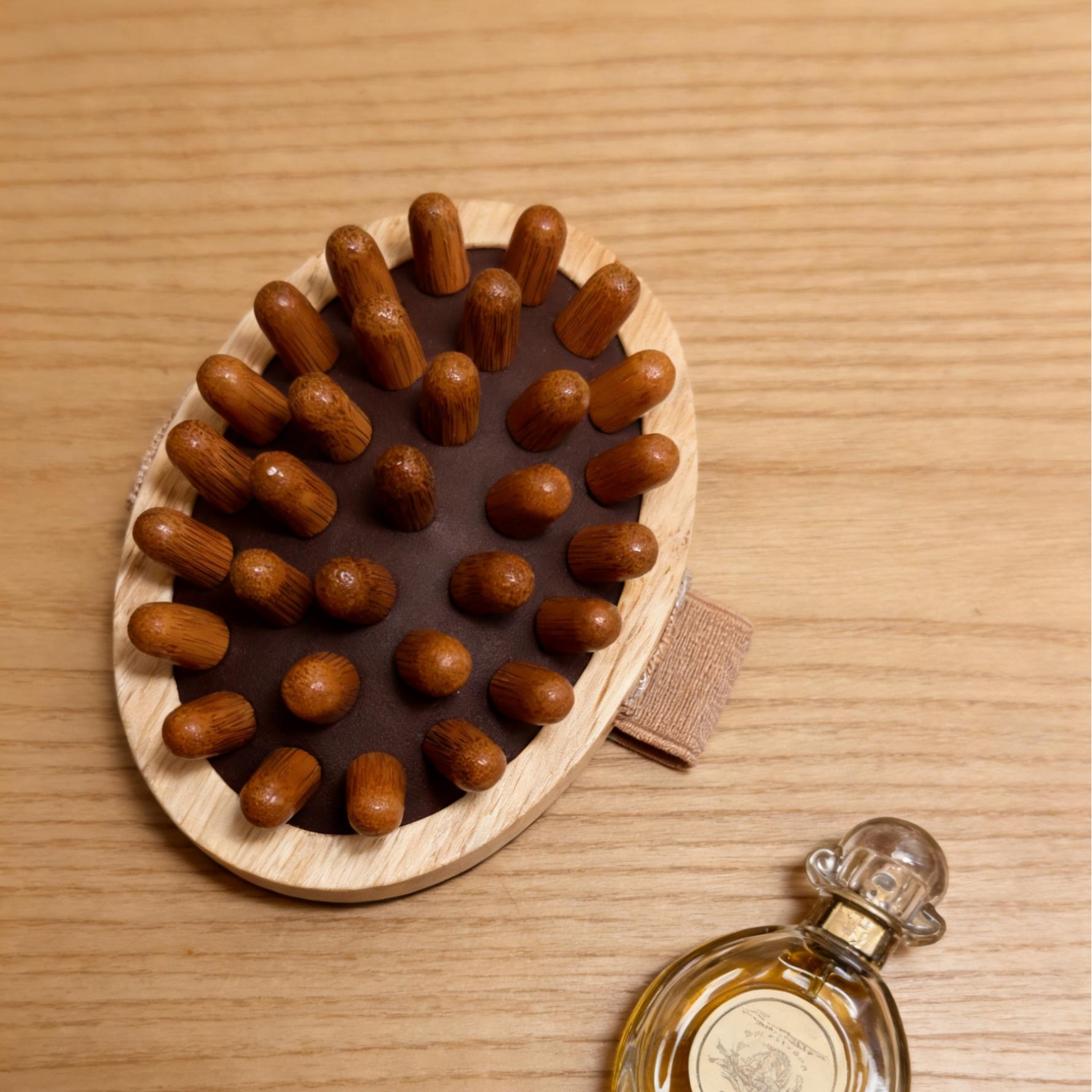 Wooden Massage Comb Body Meridian Brush, Relaxes and Slims Belly, Home and Outdoor Use, Shape and Tone Your Body Anytime