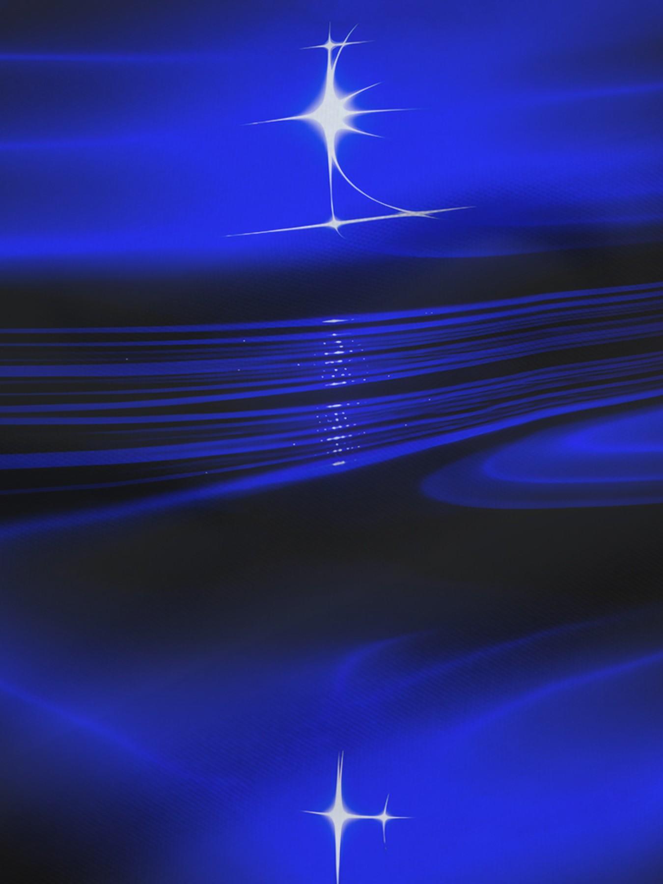 Unisex Casual Short Sleeve T-Shirt, Gradient Blue Print, Summer Streetwear, Breathable Quick-Dry Fabric, Comfortable Fit, Trendy H-Type Design