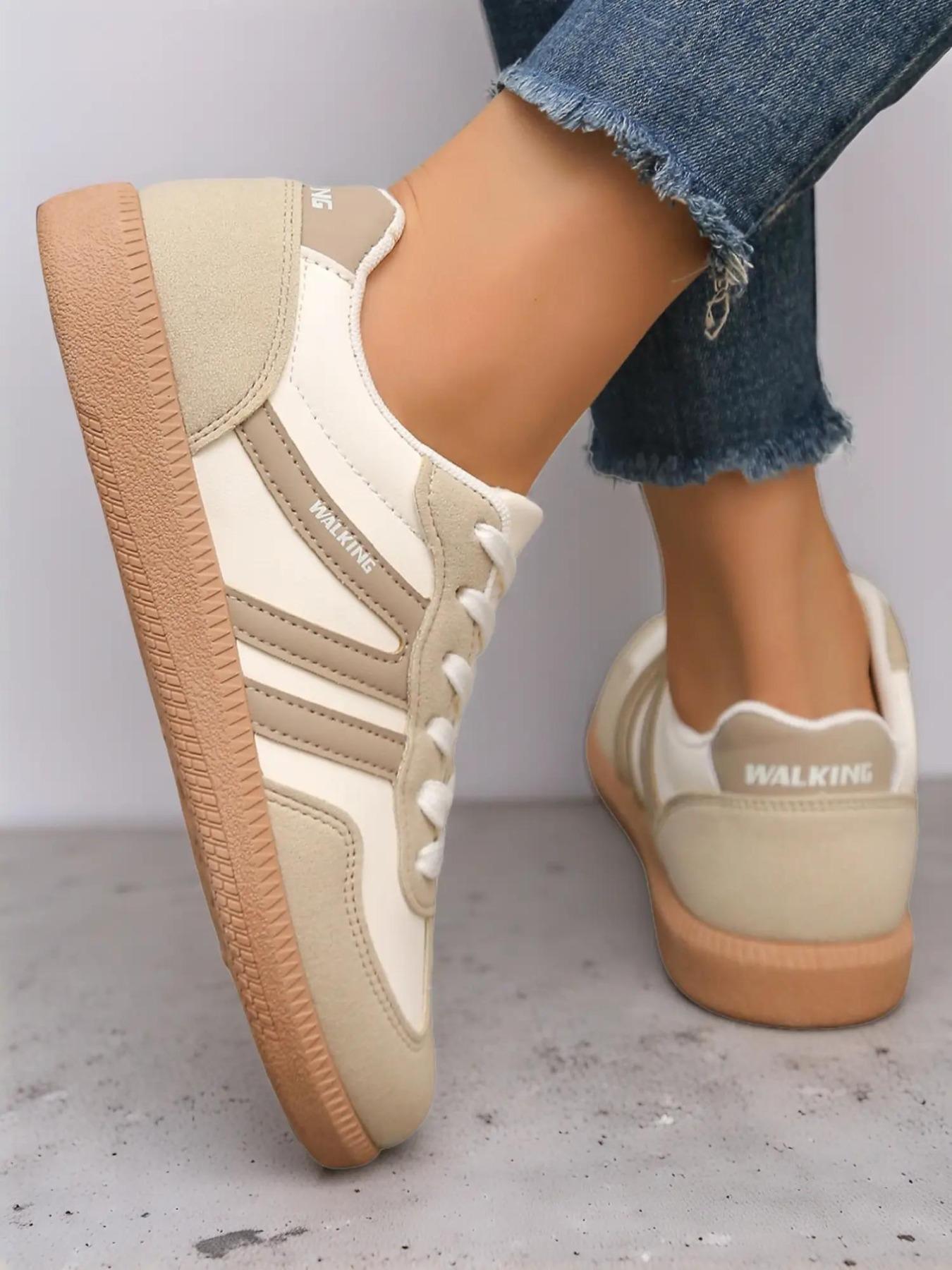 Women's Snake Leather Sneakers, Classic Casual Design, Comfortable Walking Shoes for Daily Wear & Outdoor Activities, Trendy Walking Sneaker