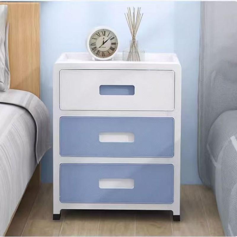 3 Layer Drawer Storage Cabinet Bedside Table, Clothes Organizer Box, Multi-Layer Toy Snack Storage Box, Bedroom Furniture