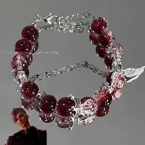 Game Love and Deepspace Sylus Cosplay Bracelet Adult Unisex Alloy Beaded Hand Chain Bangle Jewelry Accessories Prop