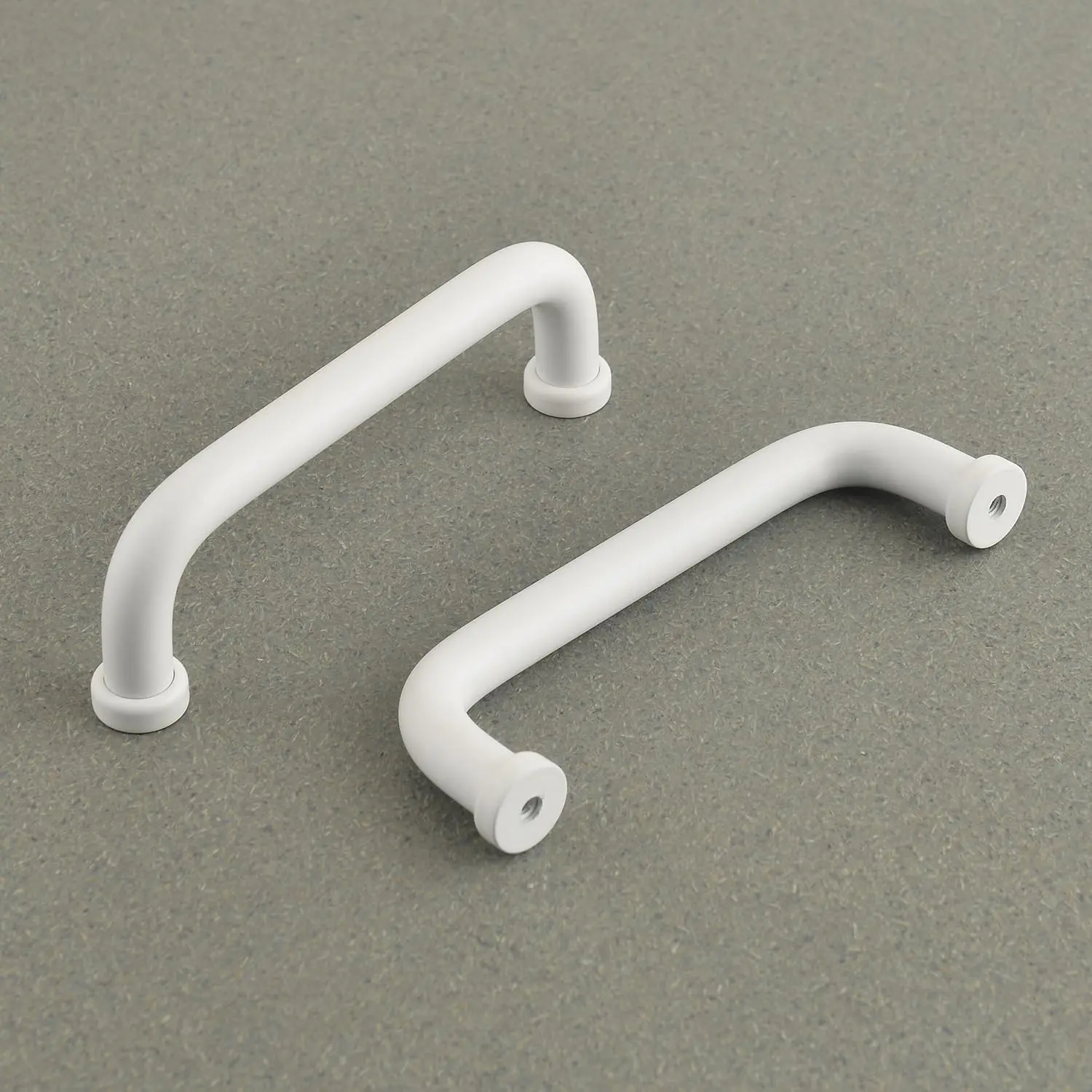 5-Pack Bathroom Cabinet Pulls Cupboard Door Handles Modern White Drawer Handles 3-3/4 inch Hole Center Closet Door Pulls Kitchen Hardware(5, White, 3 3/4 Inch(96mm))