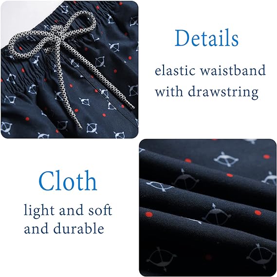 Men's Swim Trunks Hawaiian Bathing Mesh Lining Suit Swimsuits Beach Shorts with Pockets
