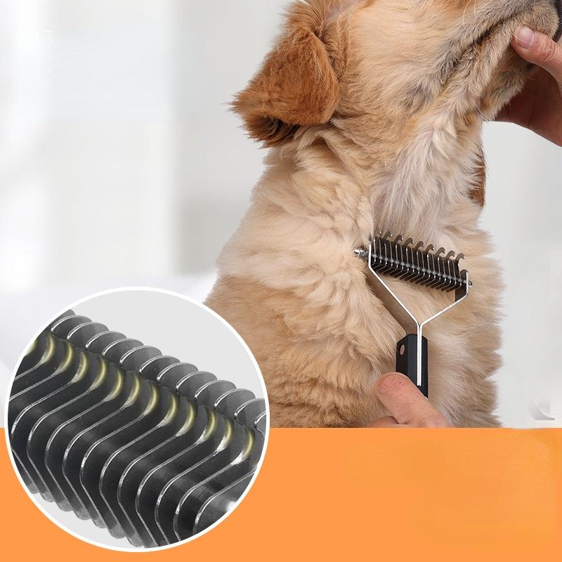 Painless Single Side Hair Removal Tool for dogs and cats - stainless steel comb rake smooth and painless hair removal