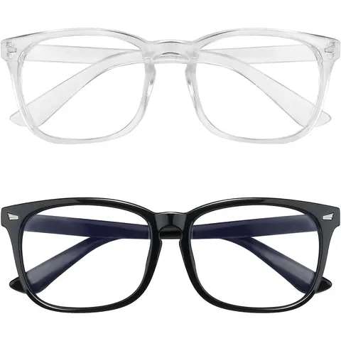 Blue Light Blocking Computer Glasses - Anti Eyestrain Eyewear with UV Protection, Unisex Everyday Eyewear for Indoor Recreation Sports & Outdoor Leisure Use, Bluelight Fashion Glasses