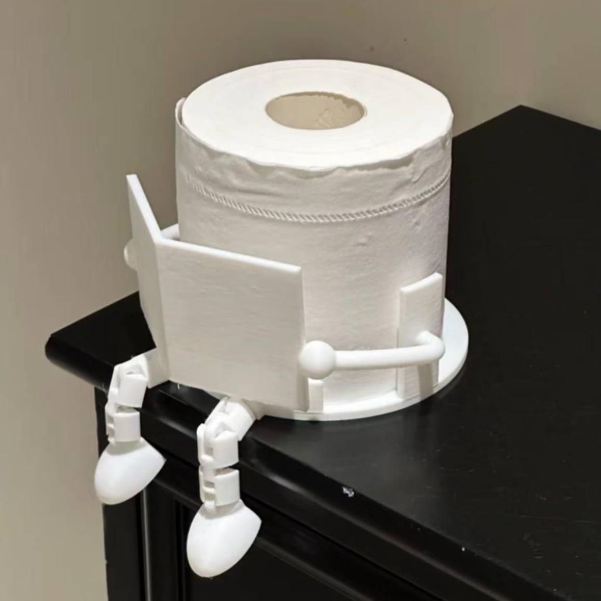 Trendy Paper Towel Holder Stand, Durable & Stylish Design, Perfect for Bathroom Storage Solution, Enhance Your Home Decor