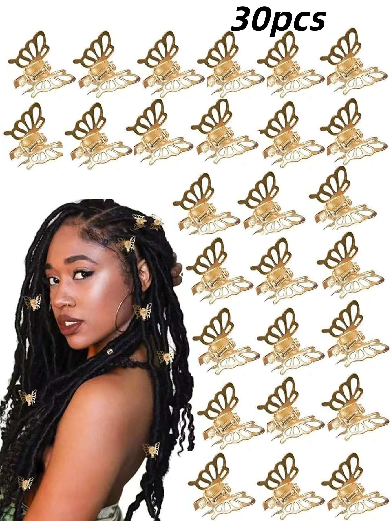 30 Pcs Butterfly Hair Clips, Mini Hair Claw, Hollow Design, Strong Hold, Fashion Hair Accessories for Women, Styling Essentials