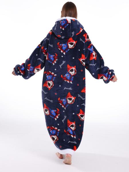 Women's Skull Print Bathrobe, Thick Casual Loungewear with Pockets, Halloween Theme, Fall & Winter, Loose-Fit TV Blanket, Flannel Cozy Blanket Women's Skull Print Bathrobe, Thick Casual Loungewear with Pockets, Halloween Theme, Fall & Winter, Loose-Fit TV Blanket, Flannel Cozy Blanket