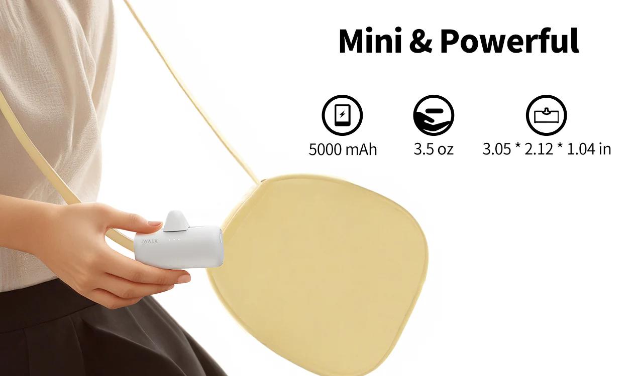 iWALK 5000mAh 2-in-1 USB-C&Lightning Portable Charger Switchable Plug Compact Fast Charging Powerbank for iPhone Samsung Android Adaptive Charging 15W Fast Charge 9 Layers Safety Protection - Chargeable, Smartphone iWALK 5000mAh 2-in-1 USB-C&Lightning Portable Charger Switchable Plug Compact Fast Charging Powerbank for iPhone Samsung Android Adaptive Charging 15W Fast Charge 9 Layers Safety Protection - Chargeable, Smartphone