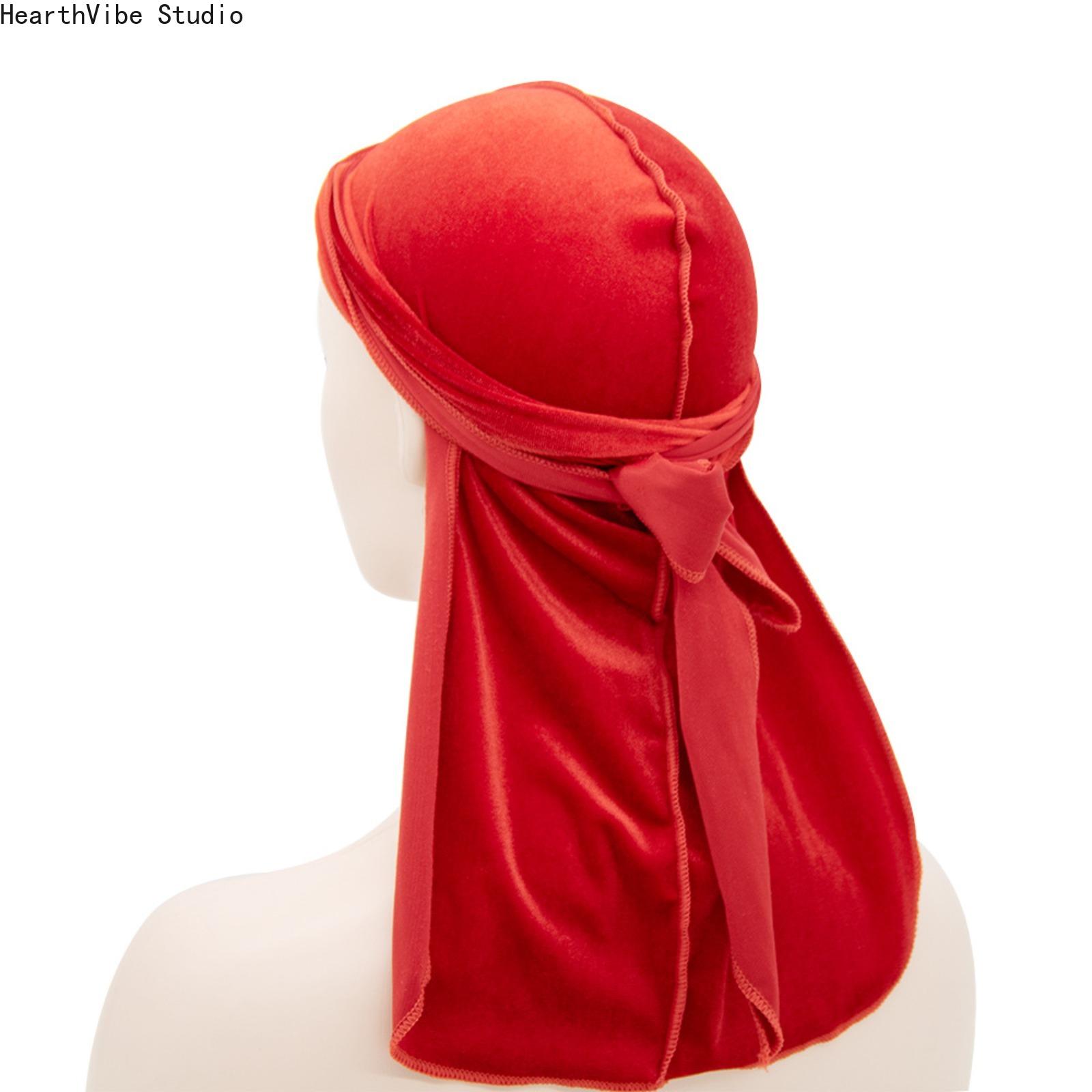 Premium Velvet Durag with Silk Satin Lining, Oversized 360 Wave Cap, 40-in Extra Long Tails, Adjustable Headwear, Hip Hop Wave Locking Unisex Streetwear Accessory for Men, Compression Headwear Premium Velvet Durag with Silk Satin Lining, Oversized 360 Wave Cap, 40-in Extra Long Tails, Adjustable Headwear, Hip Hop Wave Locking Unisex Streetwear Accessory for Men, Compression Headwear