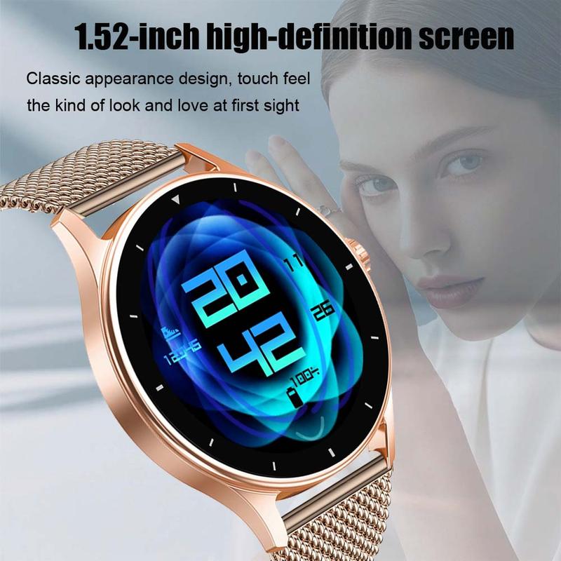 New 2026 Fashion Smart Watch Screen 1.53 Inch HD Holiday Gift for Men Women Bt-compatible Phone Call Health Tracker Sports Mode Notification Reminder