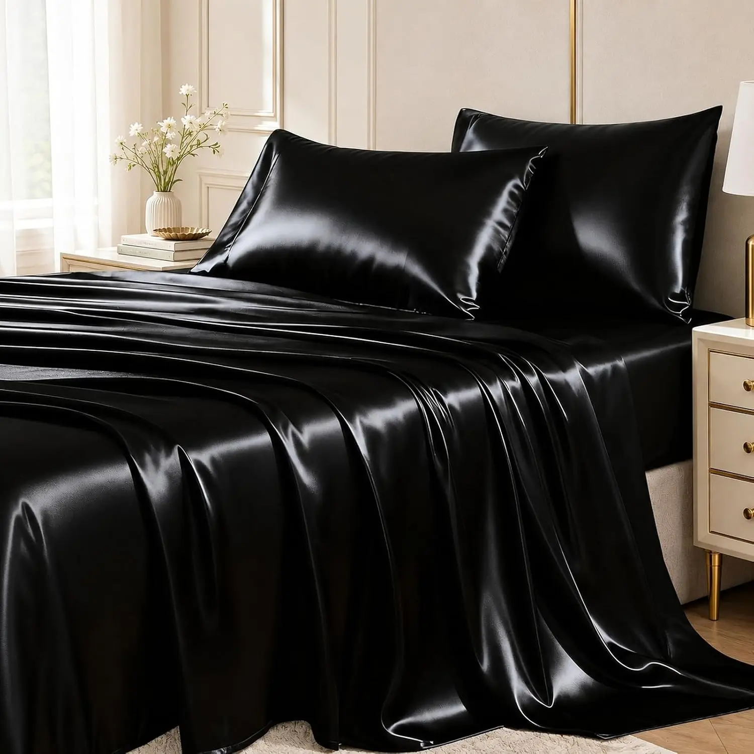 Sheets Full, 4-Piece 14-Inch Deep Sheet Set