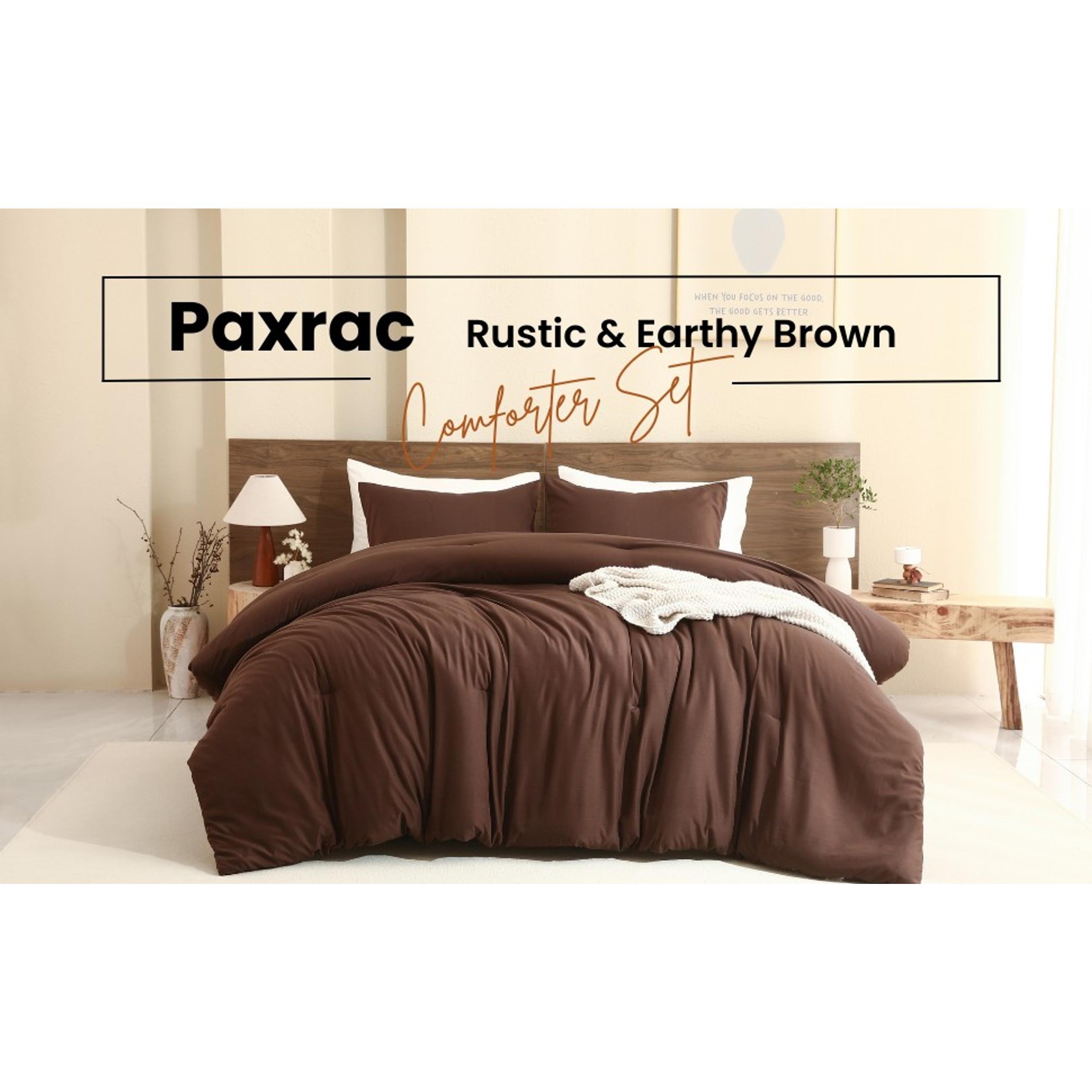 Earthy Brown Comforter Queen Size, Neutral 3 Pieces Comforter Set, Lightweight Solid Bedding Set, All Seasons Soft Fluffy Queen Comforter Set (90x90In Comforter & 2 Pillowcases) Earthy Brown Comforter Queen Size, Neutral 3 Pieces Comforter Set, Lightweight Solid Bedding Set, All Seasons Soft Fluffy Queen Comforter Set (90x90In Comforter & 2 Pillowcases)