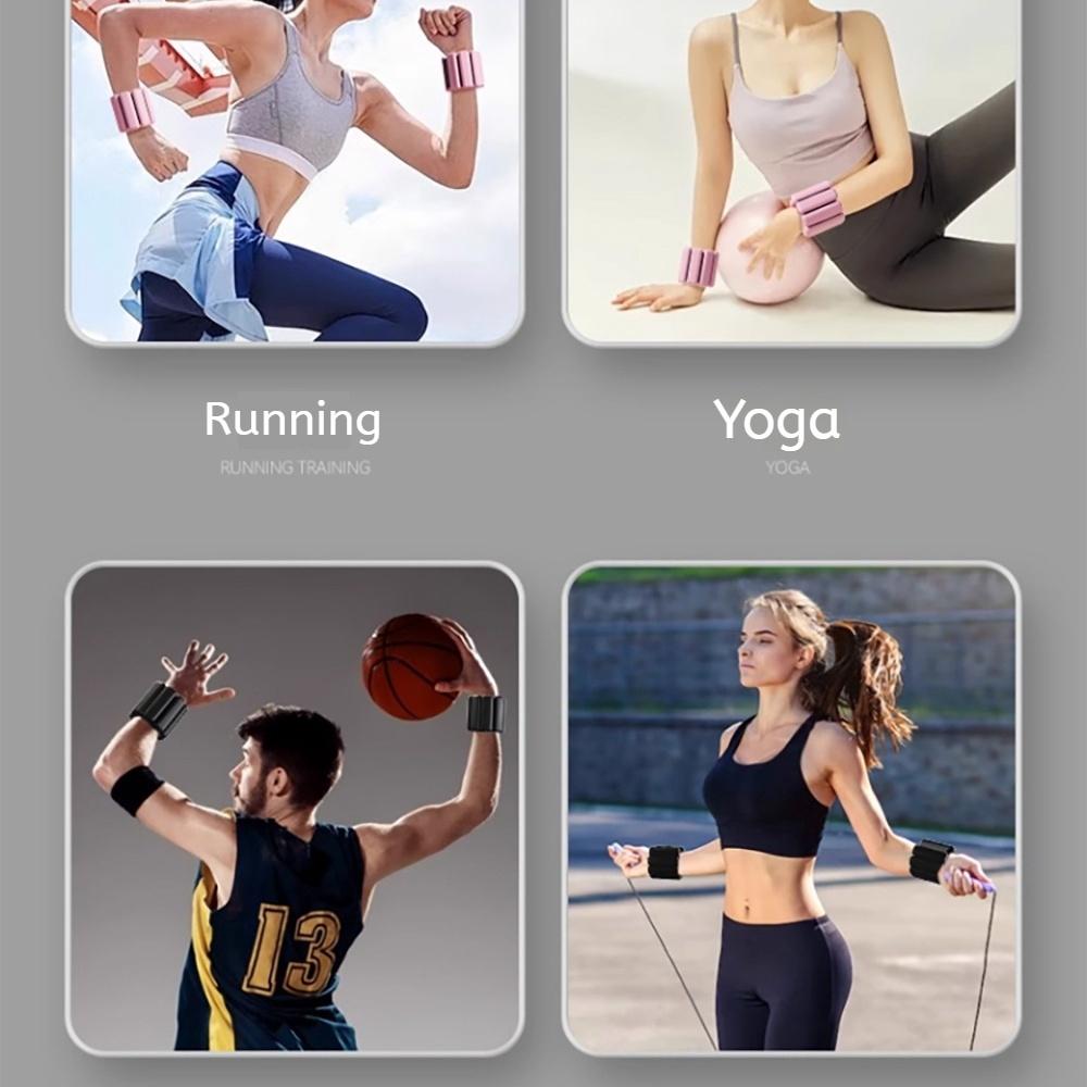 Adjustable Wrist Weight Set (2 Pieces), Wearable Wrist & Ankle Weights, Ideal for Yoga, Dance, Ballet, Pilates, Aerobics, Walking, Hand Weights