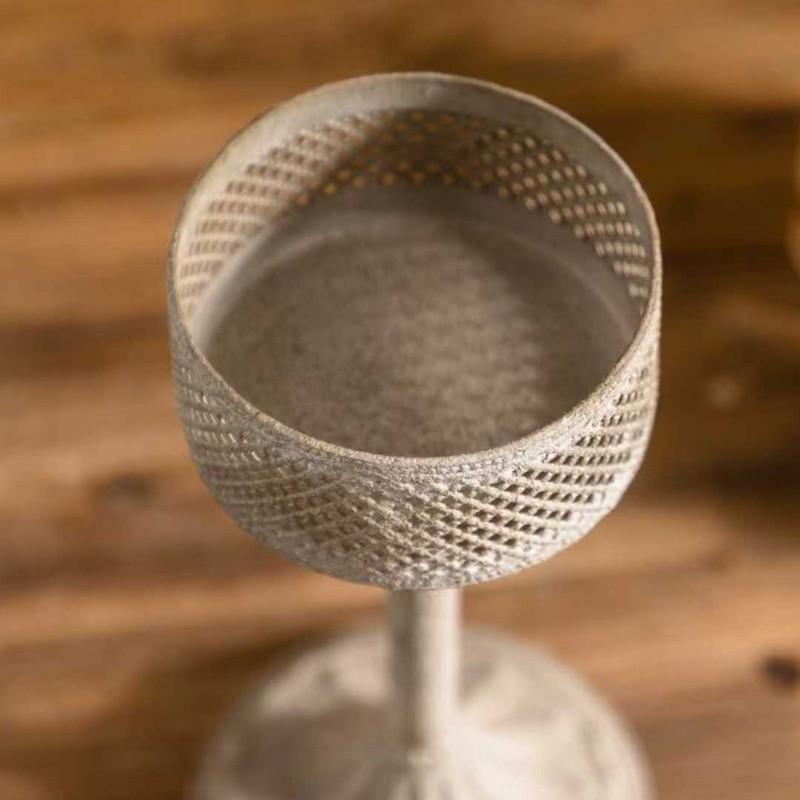 Vintage Distressed Candle Holder, American Industrial-Style Romantic Dinner Decor, Creative Decoration Item, Perfect for Candlelight Dinners