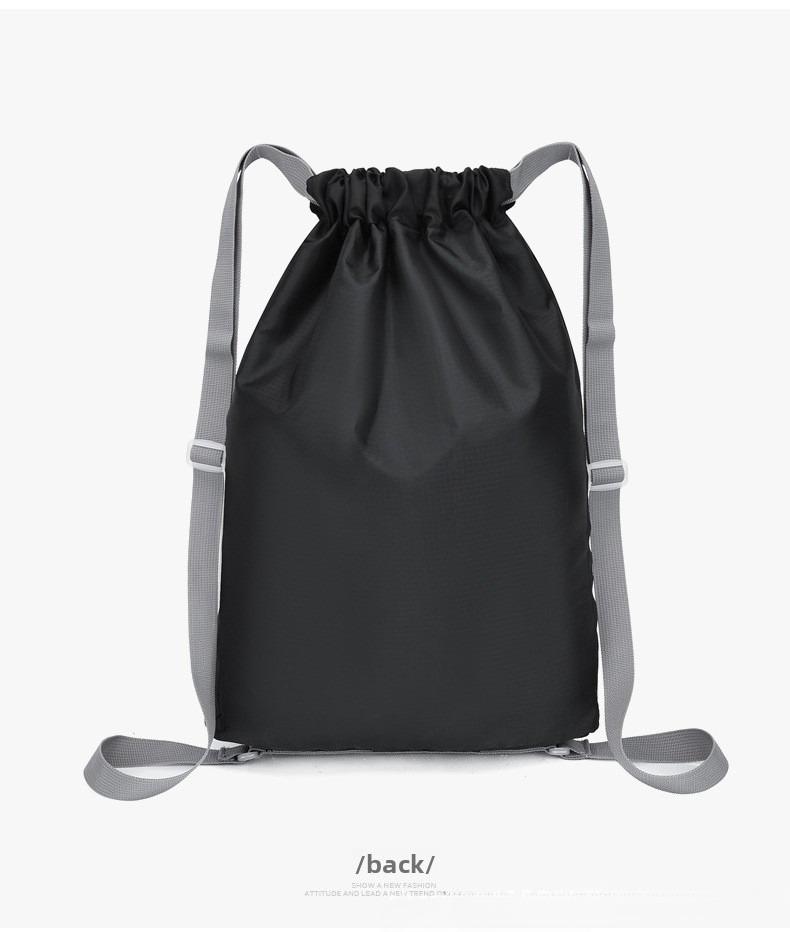 Printed polyester bundle mouth bag travel backpack bag Oxford cloth convenient drawstring storage bag Printed polyester bundle mouth bag travel backpack bag Oxford cloth convenient drawstring storage bag