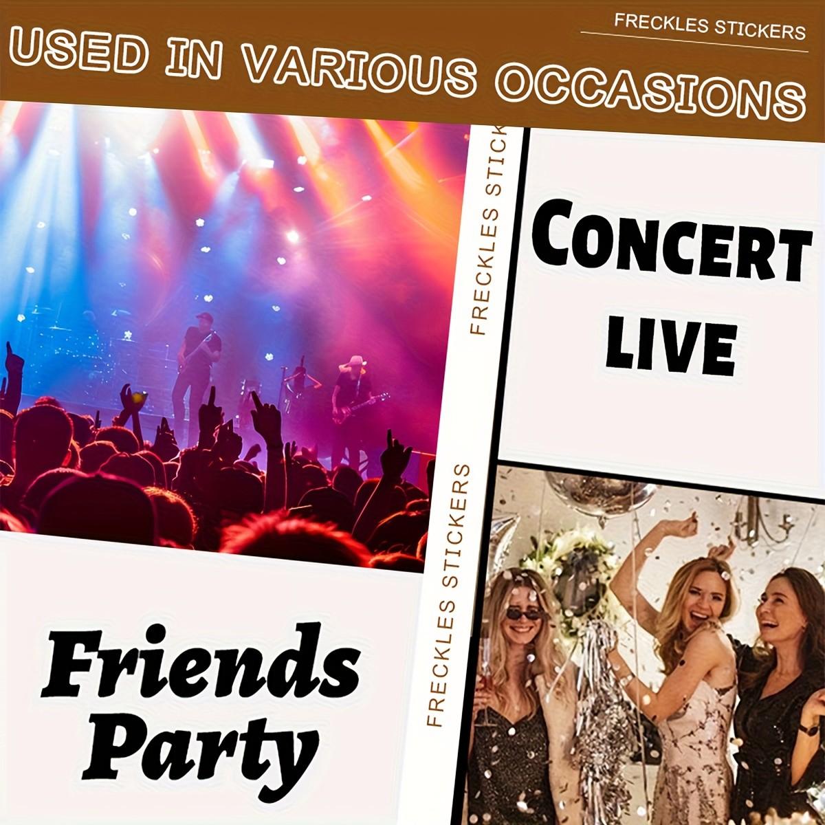 8pcs Sparkly Lip & Heart Laser Tattoos, Temporary Tattoos for Weddings and Parties, Sexy Body Art, Contemporary Style, Patch Form