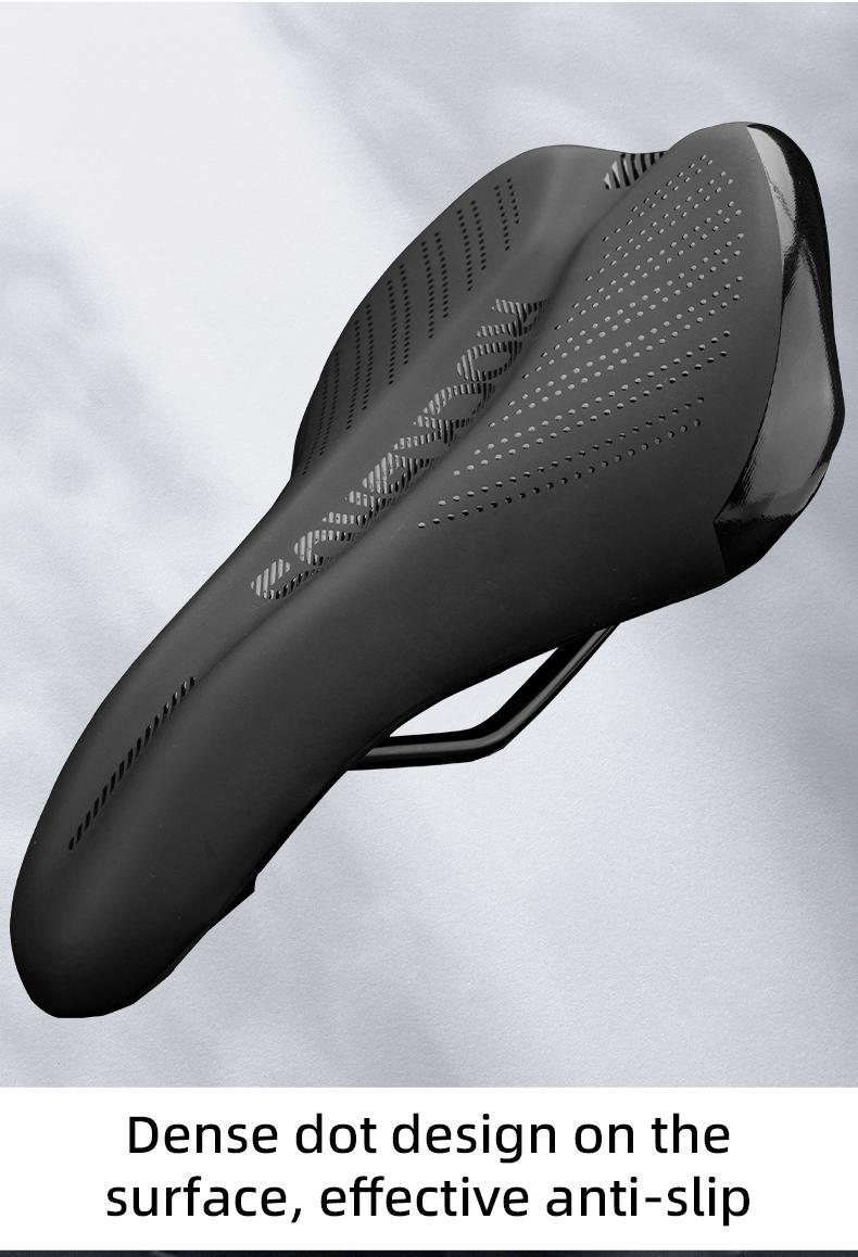 ROCKBROS Bike Saddle Waterproof Memory Shock-absorption Non-slip Bike Seat Comfortable Road Bike Cushion Bicycle Accessories