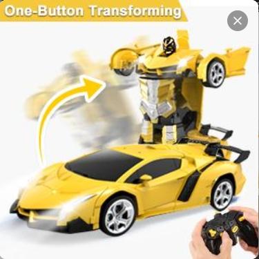 Remote Control Car Toys Transform RC Cars Kids One Button Transformation