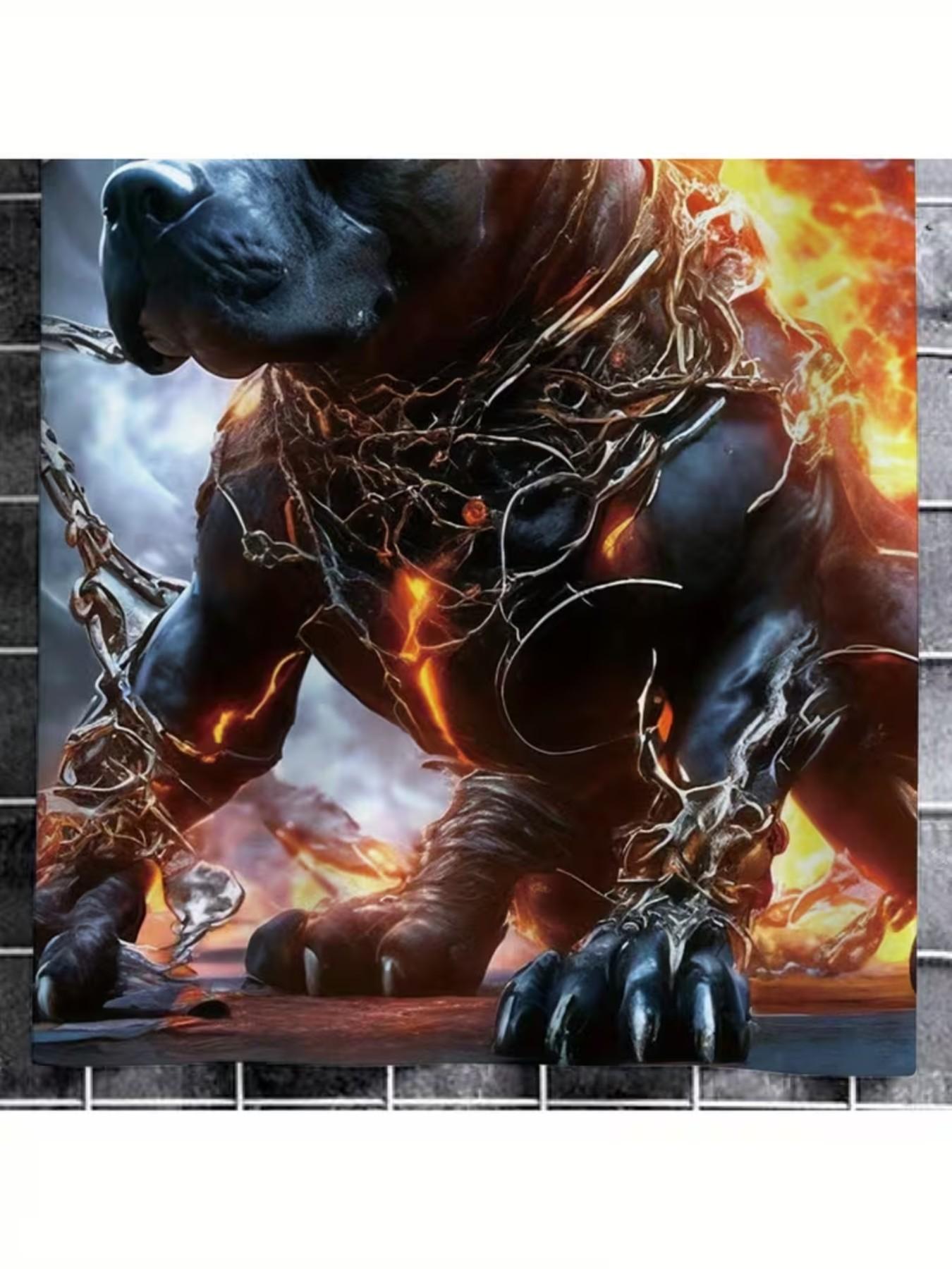 Men's Hot Dogue 3D Print T-Shirt, Vibrant Round Neck Short Sleeve, Summer Casual Art Pattern Tee, Holiday Gift Idea