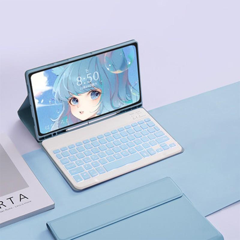 Backlit Keyboard Mouse Combo for Samsung Galaxy Tab S10/s9/s8/s7/s6lite/a9/a8, Detachable Rechargeable Touchpad Keyboard, Pen Holder Included