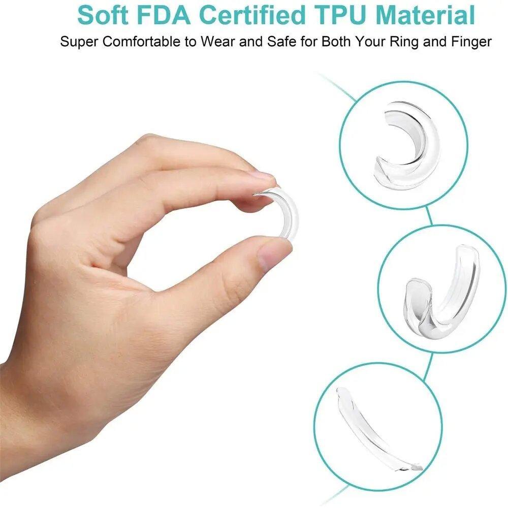 8-Pack Invisible Ring Sizer Adjuster for Loose Rings, Adjustable Ring Size Tool, Easy Fit Jewelry Accessory, Perfect for All Sizes