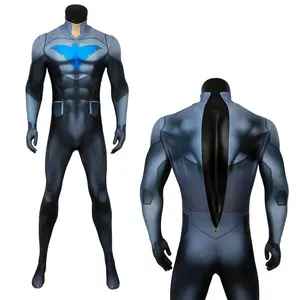 25COSZentail Nightwing cosplay costume Son of Nightwing Costume Halloween Cosplay Superhero Jumpsuit Mask