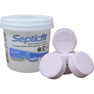 Septic Chlorine Tablet - 6 Tablet Pail - 2 lbs - NOT for USE in Swimming Pools White