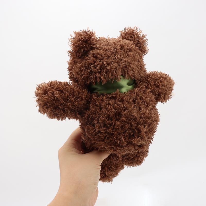23cm/9.05in Curly-haired Cute Teddy Bear Plush Toy Features An Adorable Shape And Soft Texture. Fluffy And Skin-friendly, It's A Perfect Bedtime Companion Or Bedside Decoration. Suitable As A Valentine's Day, Birthday, Christmas