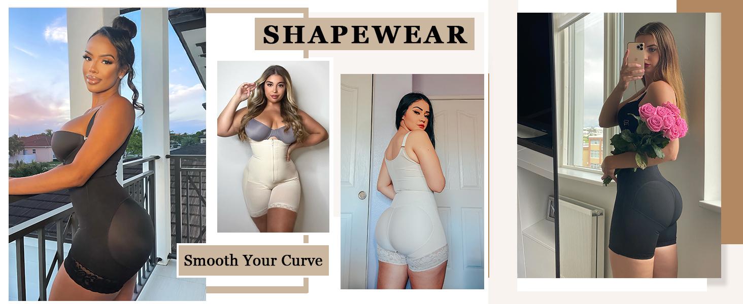 YIANNA Fajas Colombianas Shapewear for Women Tummy Control Shapewear Butt Lifter Bodysuit SpringStatements