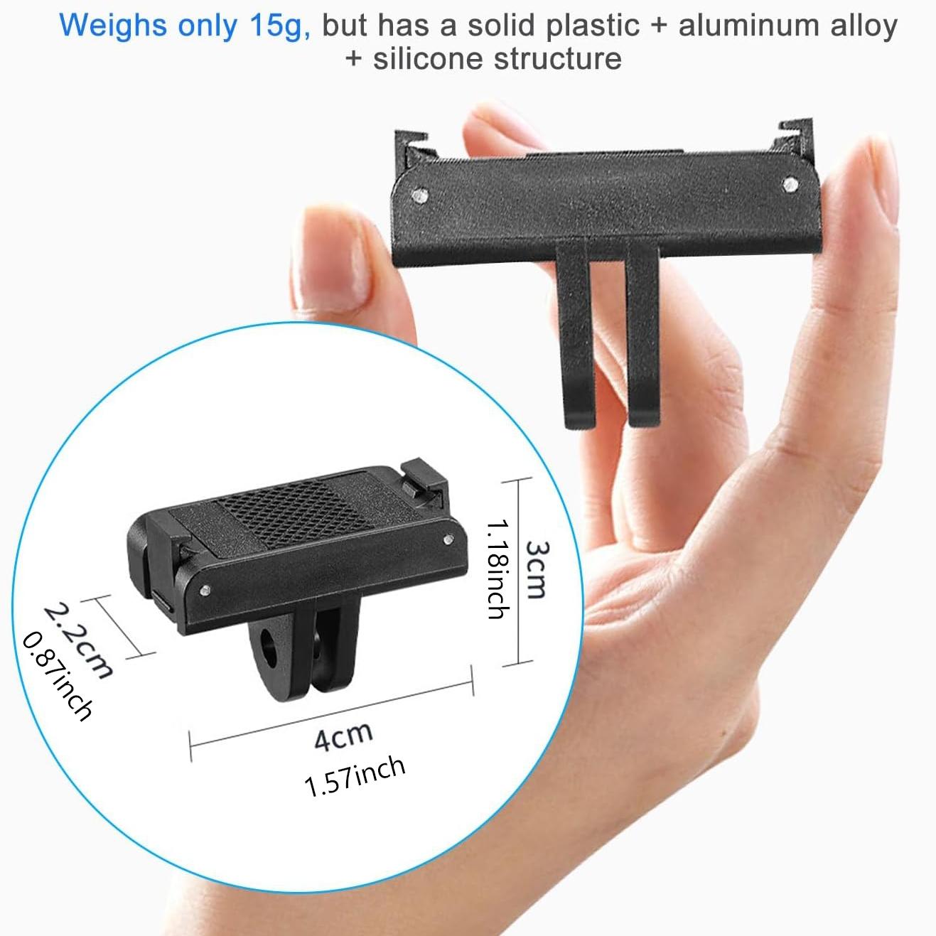 Magnetic Quick-Release Base Adapter for Dji Osmo Nano/ Action 6/5/4/3, Durable Design & Easy Installation, Perfect Accessory for Action Cameras, Quick Release Adapter - DJI Accessories, Attachable Tripod, Selfie, Vlogging