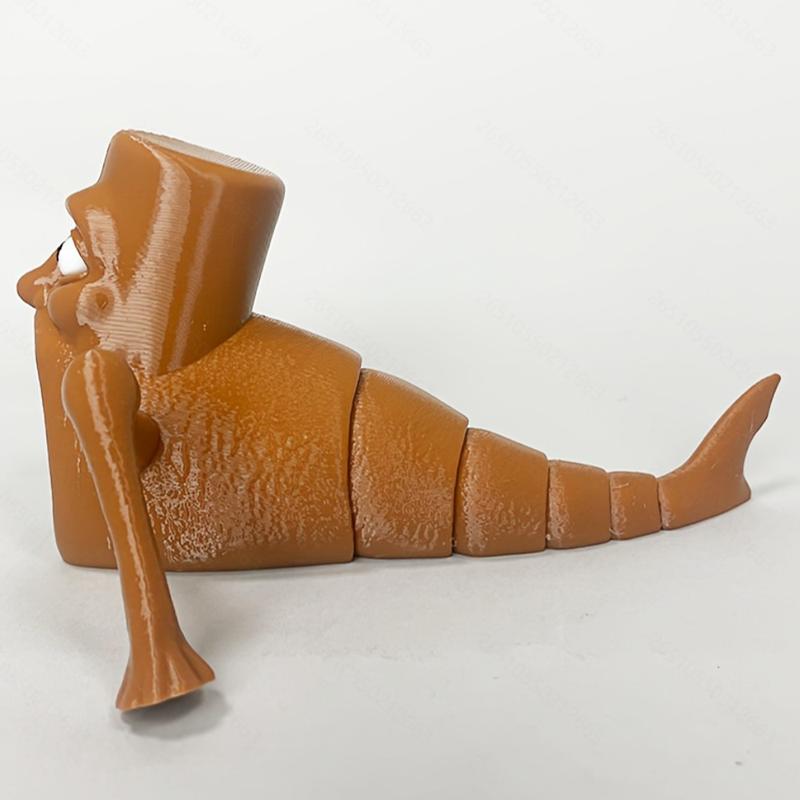 1pc | Tung Sahur Devourer Figurine | Brown, Black & White | Power-Free Desktop Decor | Suitable for Bookshelves & Offices | Elegant Home Decoration Accent | Perfect Gift for Decor Lovers